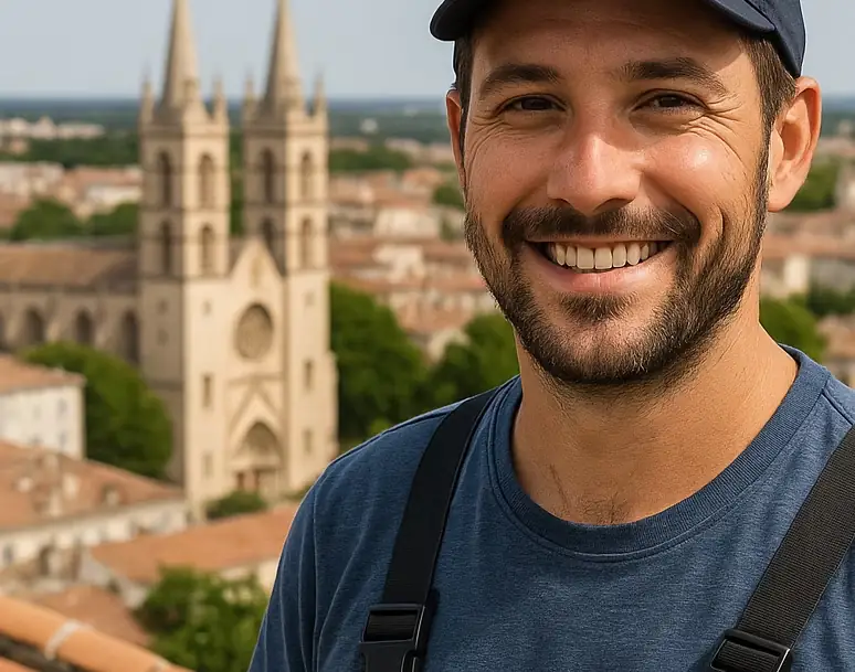 Dylan Gallien, président et couvreur des Couvreurs Gallien à Bordeaux